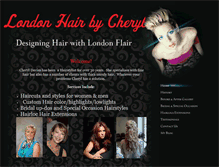 Tablet Screenshot of londonhairbycheryl.com